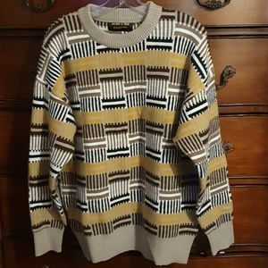 Unisex Aikawas Tree Cosby Sweater sz L